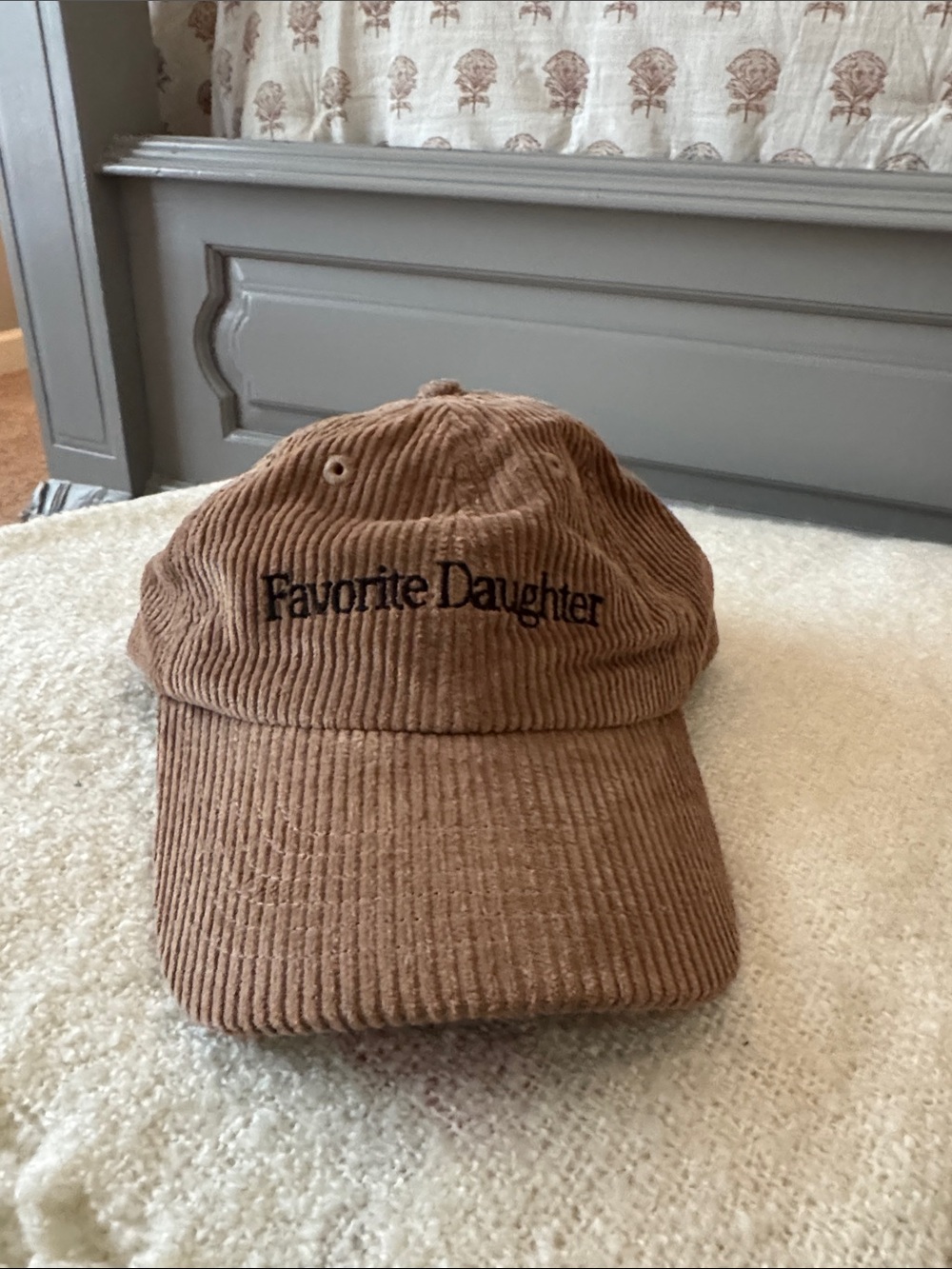 Favorite Daughter women’s Corduroy Baseball Cap - Brown